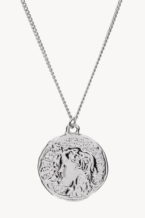 Chain Necklace With Roman Coin Pendant