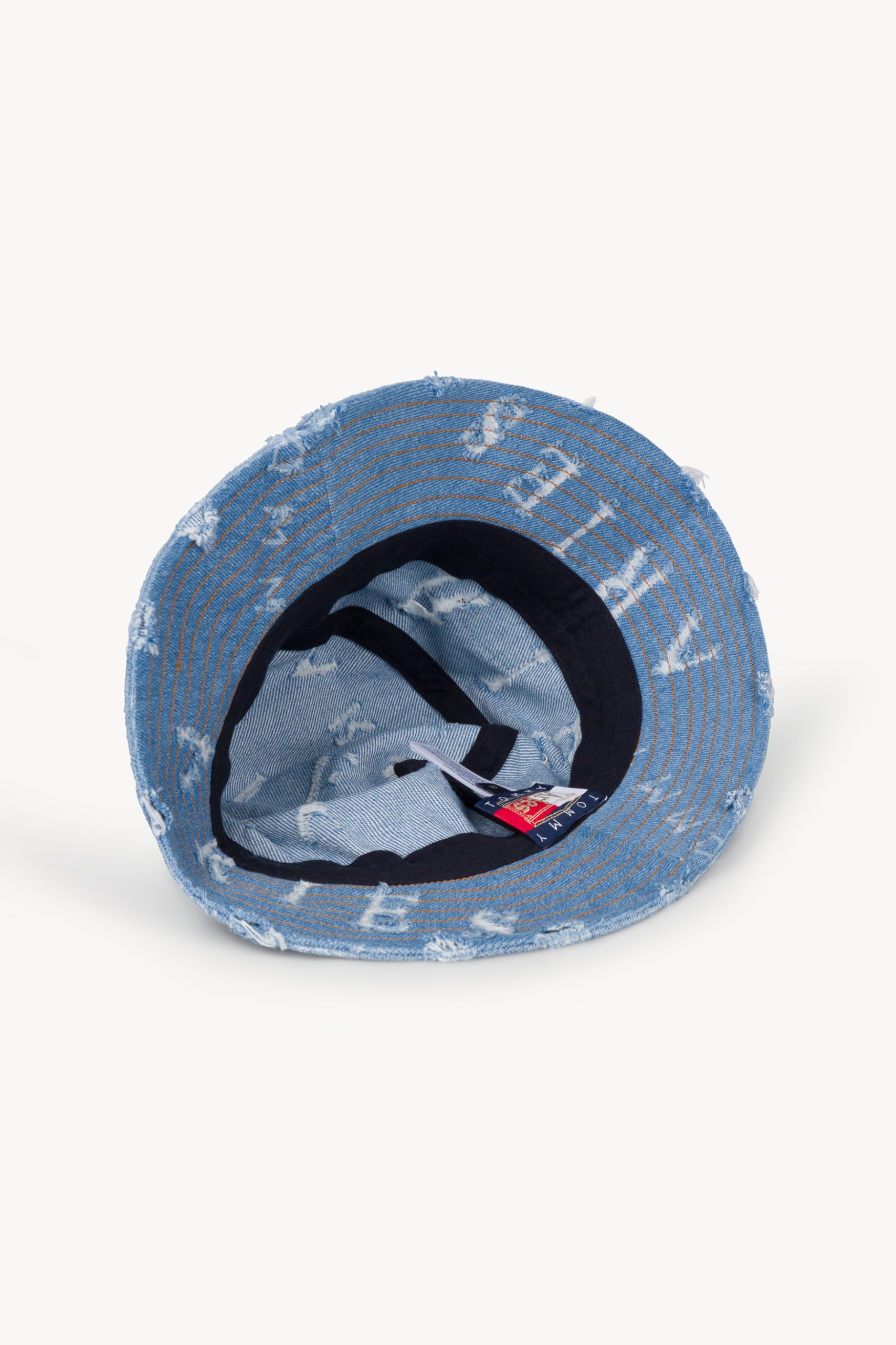 Load image into Gallery viewer, Tommy x Aries Logo Destroyed Denim Hat
