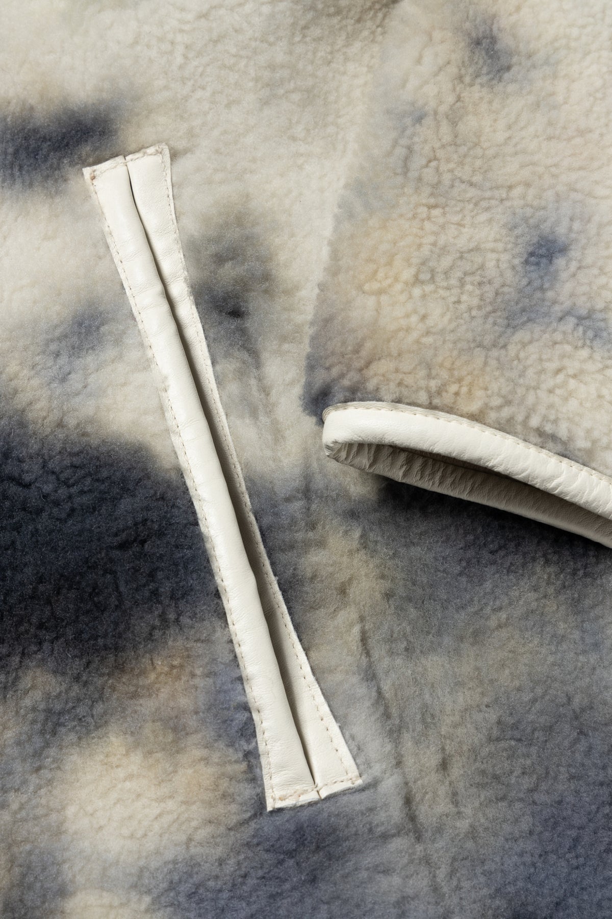 Tie Dye Sheepskin Jacket