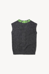 Waffle Knit Sweater Vest