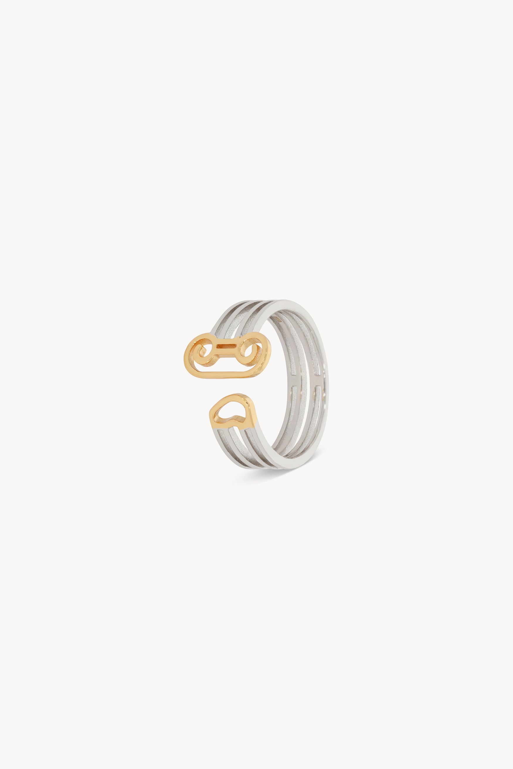 Load image into Gallery viewer, Column Ring - Silver / Gold